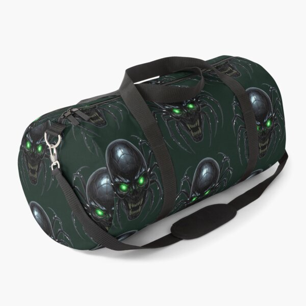 Item preview, Spider Skull Mask with Glowing Green Eyes Gothic Halloween Horror Art designed and sold by OksArtStudio.