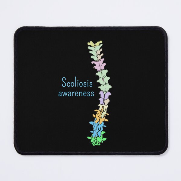 Item preview, Scoliosis awareness, black background designed and sold by Tamm-art.