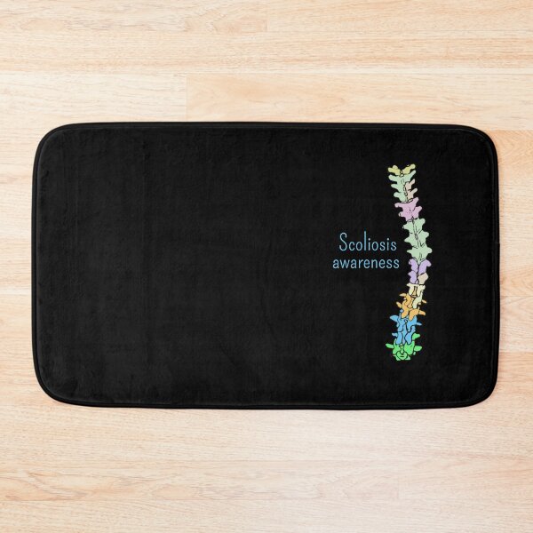 Item preview, Scoliosis awareness, black background  designed and sold by Tamm-art.