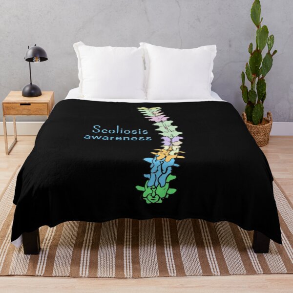 Item preview, Scoliosis awareness, black background designed and sold by Tamm-art.