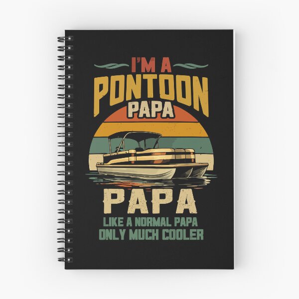 Item preview, I'm A Pontoon Grandpa Only Much Cooler - Funny Pontoon Boat Retro Art designed and sold by BendyBeasts.