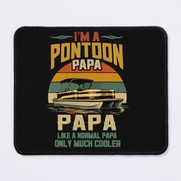 Item preview, I'm A Pontoon Grandpa Only Much Cooler - Funny Pontoon Boat Retro Art designed and sold by BendyBeasts.