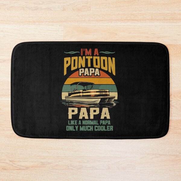 Item preview, I'm A Pontoon Grandpa Only Much Cooler - Funny Pontoon Boat Retro Art designed and sold by BendyBeasts.