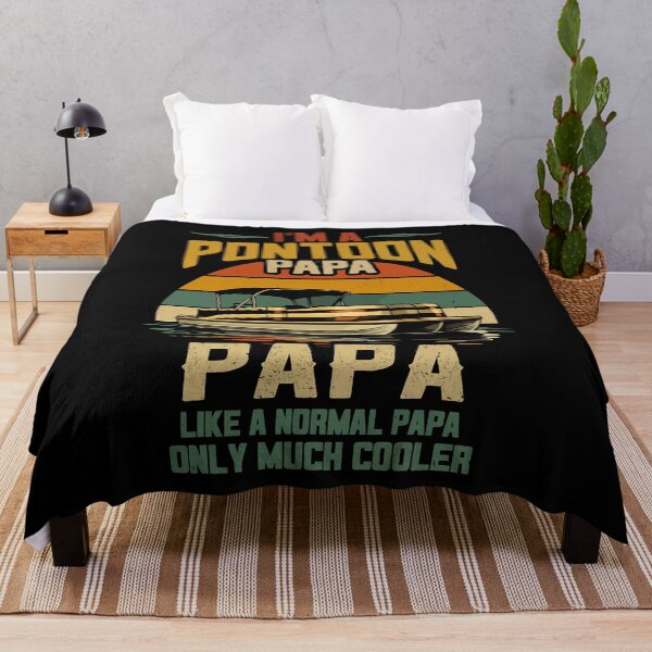 Item preview, I'm A Pontoon Grandpa Only Much Cooler - Funny Pontoon Boat Retro Art designed and sold by BendyBeasts.