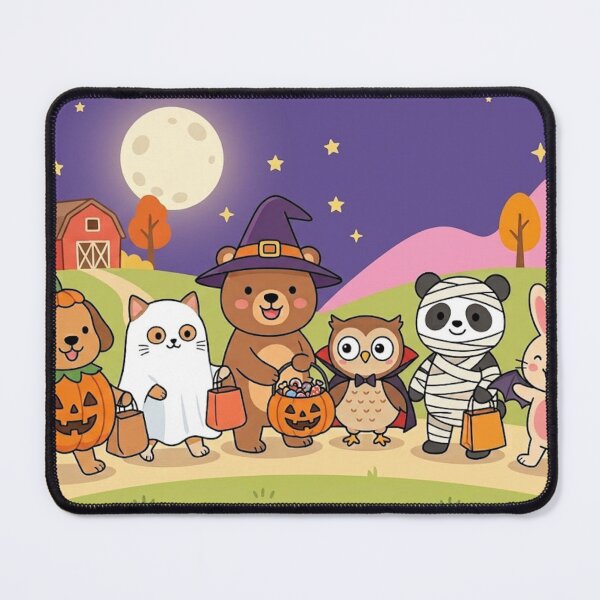 Item preview, Trick or Treat Cute Halloween Animals designed and sold by Softie Sticker Studio.