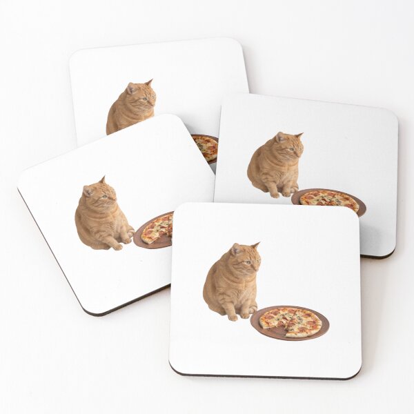 Item preview, Cat pizza food meme memes funny cute kawaii  designed and sold by CheeseBlueprint.