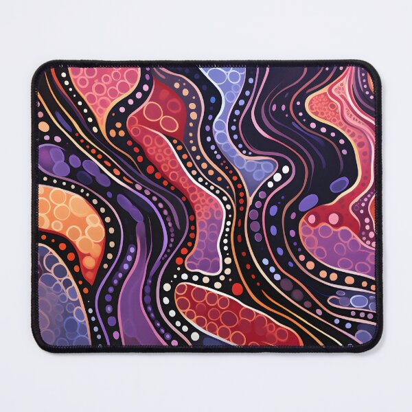 Item preview, Aboriginal Inspired Dot Art - Crimson Songlines designed and sold by GrinGalore.