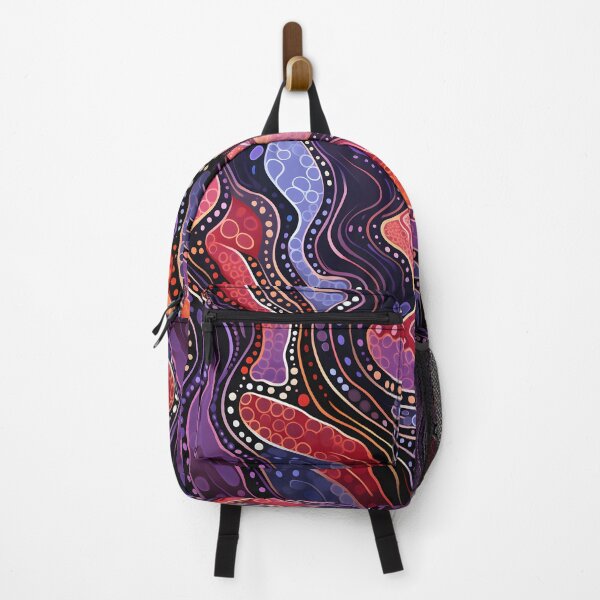 Item preview, Aboriginal Inspired Dot Art - Crimson Songlines designed and sold by GrinGalore.