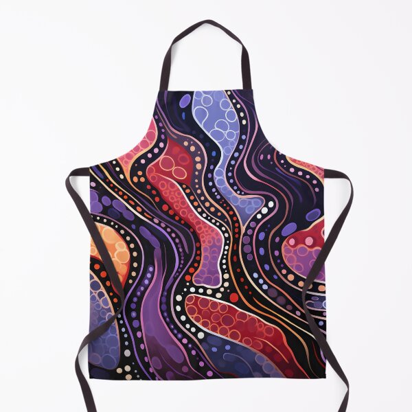Item preview, Aboriginal Inspired Dot Art - Crimson Songlines designed and sold by GrinGalore.