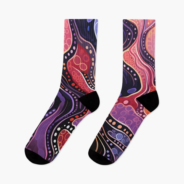 Item preview, Aboriginal Inspired Dot Art - Crimson Songlines designed and sold by GrinGalore.