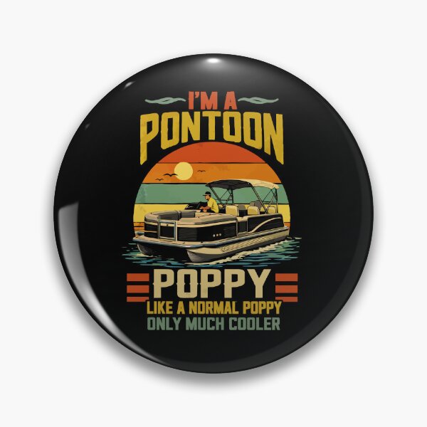 Item preview, I'm A Pontoon Grandpa Only Much Cooler - Funny Pontoon Boat Retro Art designed and sold by BendyBeasts.