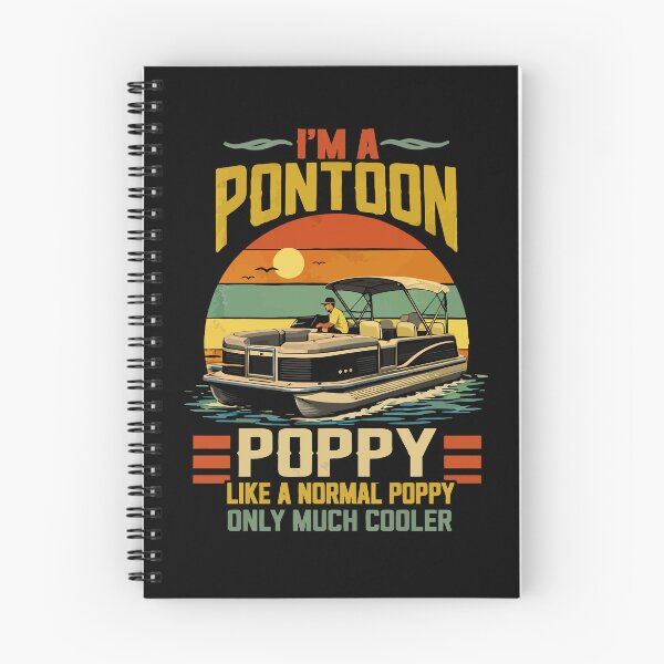 Item preview, I'm A Pontoon Grandpa Only Much Cooler - Funny Pontoon Boat Retro Art designed and sold by BendyBeasts.