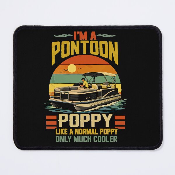 Item preview, I'm A Pontoon Grandpa Only Much Cooler - Funny Pontoon Boat Retro Art designed and sold by BendyBeasts.