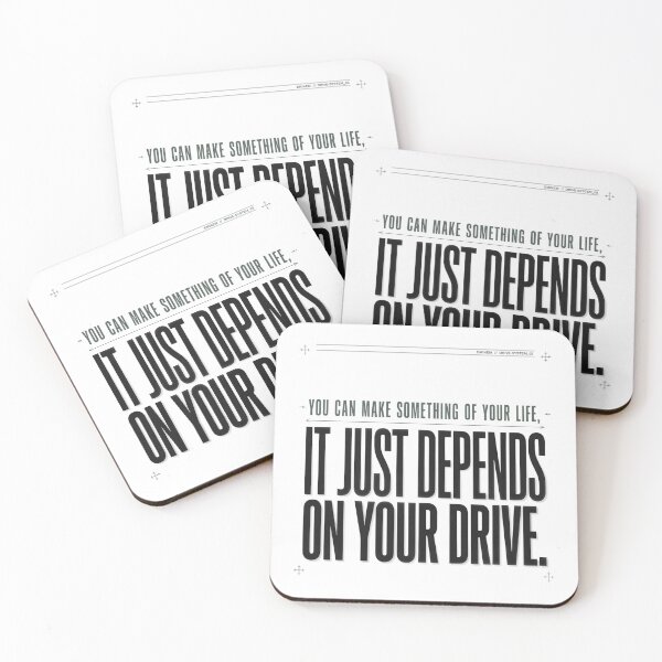 Item preview,  Depends On Your Drive- Eminem Lyric Quote designed and sold by Enea Kelo.