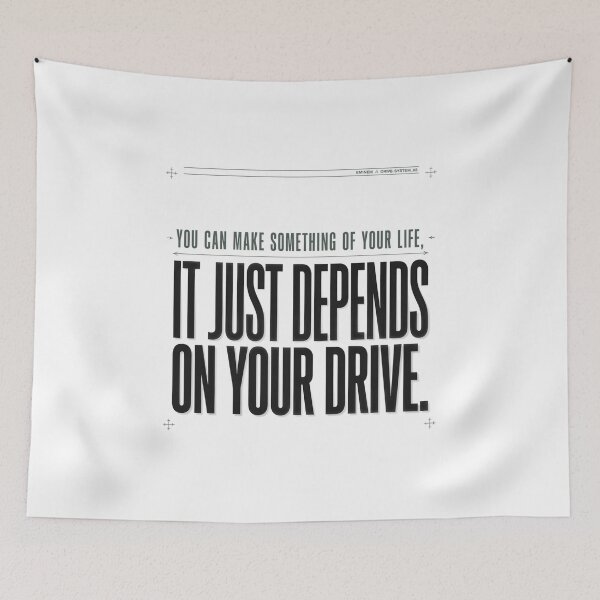 Item preview,  Depends On Your Drive- Eminem Lyric Quote designed and sold by Enea Kelo.