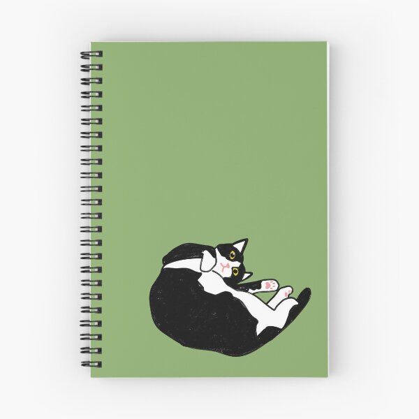 Item preview, Lazy Tuxedo Cat Lying in a Curled Pose designed and sold by Gumigrida.