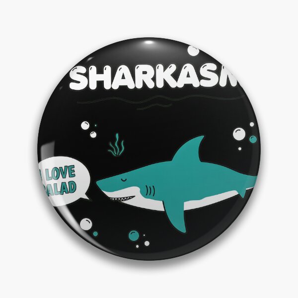 Item preview, Sharkasm I Love Salad Funny Animal Pun  designed and sold by PlanetSerpo.