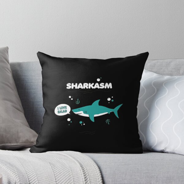 Item preview, Sharkasm I Love Salad Funny Animal Pun  designed and sold by PlanetSerpo.