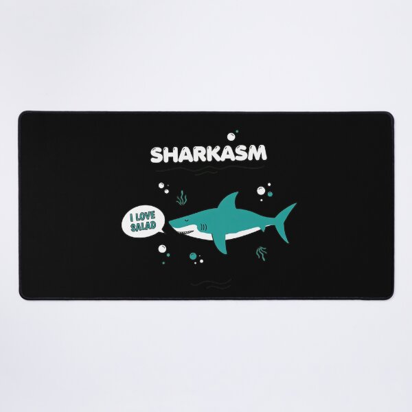 Item preview, Sharkasm I Love Salad Funny Animal Pun designed and sold by PlanetSerpo.