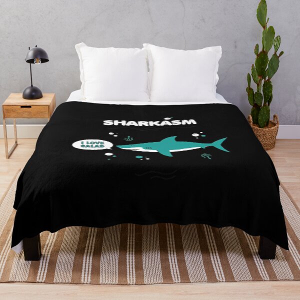 Item preview, Sharkasm I Love Salad Funny Animal Pun designed and sold by PlanetSerpo.
