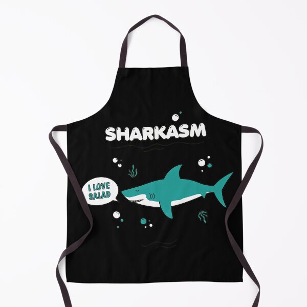Item preview, Sharkasm I Love Salad Funny Animal Pun designed and sold by PlanetSerpo.