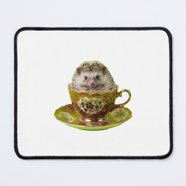 Item preview, Hedgehog teacup teapot saucer cute kawaii adorable baby animals pet birthday christmas designed and sold by CheeseBlueprint.