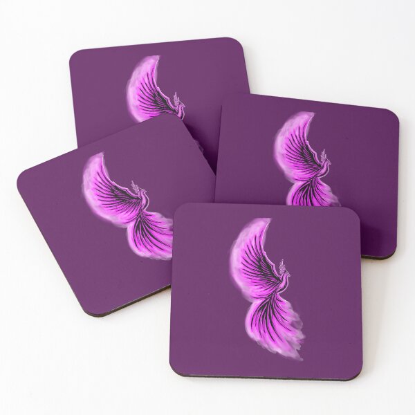 Item preview, Pink Watercolor Phoenix - Gothic Firebird Tattoo Art designed and sold by URSM.