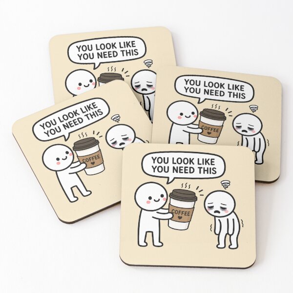 Item preview, You Need Coffee Funny Sticker designed and sold by MonkiFlipp.