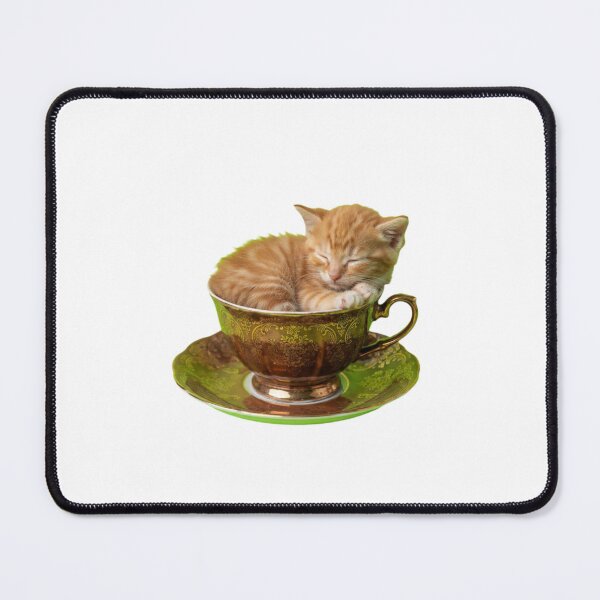Item preview, Kitten kitty cat teacup teapot saucer cute kawaii adorable baby animals pet birthday christmas designed and sold by CheeseBlueprint.