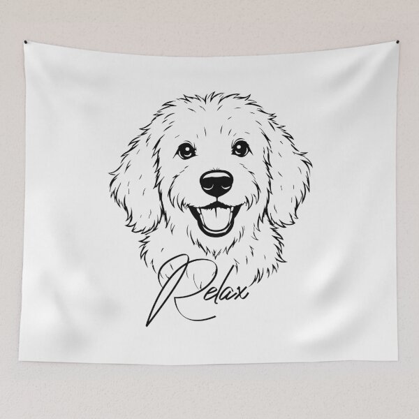 Item preview, Relax Funny Dog T-Shirt – Vintage Tag Meme  designed and sold by Artimax-Studio.
