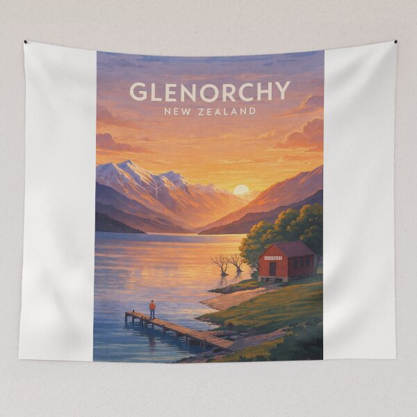 Item preview, Glenorchy Lake Wakatipu and Southern Alps NZ designed and sold by Places On Earth.