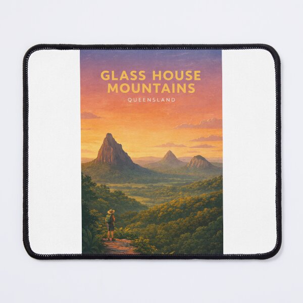 Item preview, Glass House Mountains Queensland Scenic Peaks and Beerwah Landscape designed and sold by Places On Earth.