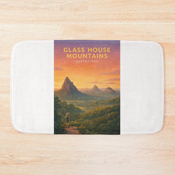 Item preview, Glass House Mountains Queensland Scenic Peaks and Beerwah Landscape designed and sold by Places On Earth.