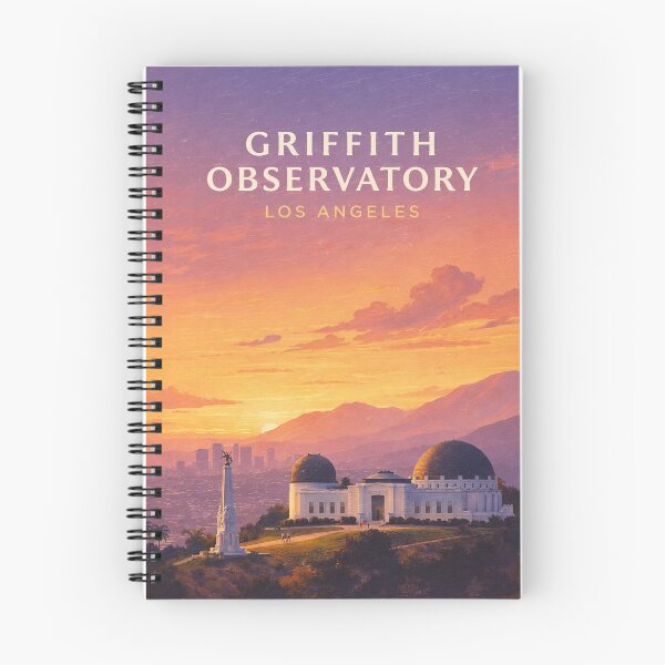 Item preview, Griffith Observatory Los Angeles Skyline and Hollywood Hills Sunset designed and sold by Places On Earth.