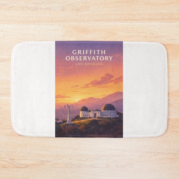 Item preview, Griffith Observatory Los Angeles Skyline and Hollywood Hills Sunset designed and sold by Places On Earth.