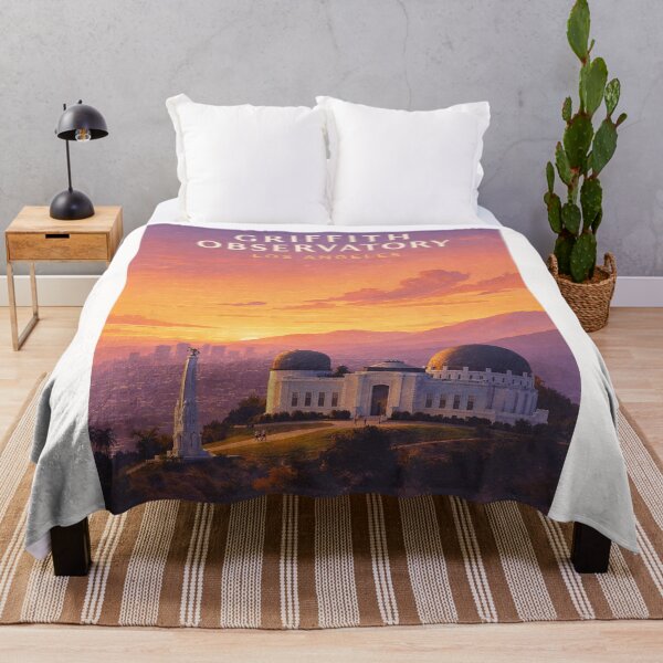 Item preview, Griffith Observatory Los Angeles Skyline and Hollywood Hills Sunset designed and sold by Places On Earth.
