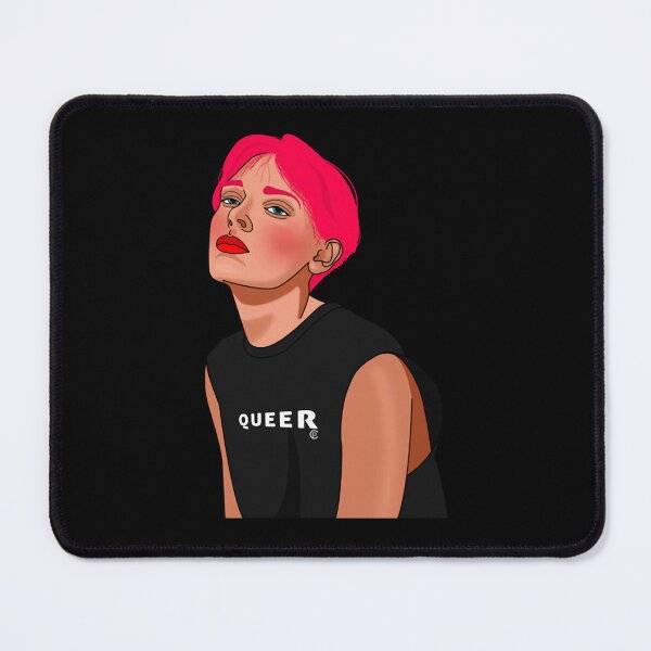 Item preview, Queer Boy Creative Pink Hair Masculine Fine Line Art designed and sold by ChristiPeta.