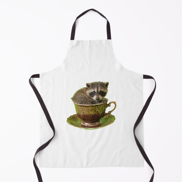 Item preview, Raccoon teacup teapot saucer cute kawaii adorable baby animals pet birthday christmas designed and sold by CheeseBlueprint.