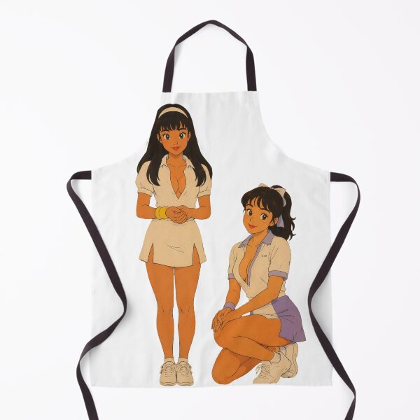 Item preview, Cute Tennis Girls Illustration | Original Anime Sports Pin-Up Art designed and sold by Hollow Moon Studios..