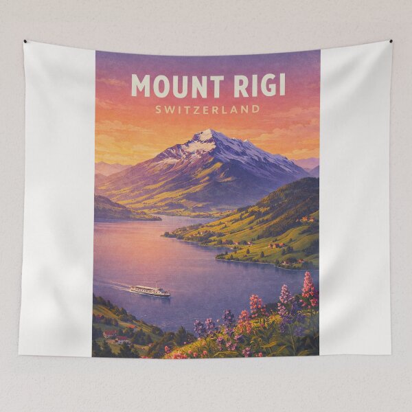 Item preview, Mount Rigi Switzerland Overlooking Lake Lucerne and Swiss Alps designed and sold by Places On Earth.