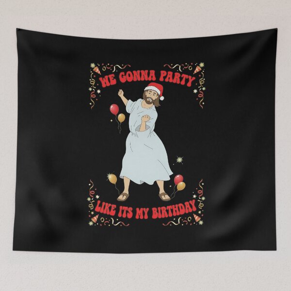 Item preview, Party Jesus Santa Christmas Birthday  designed and sold by PlanetSerpo.