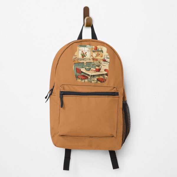 Item preview, Mid-Century Cottage Kitchen Design – Retro 1950s Warm Illustration designed and sold by MagicMakerPh.