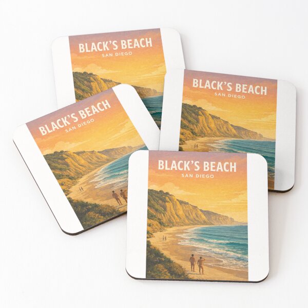 Item preview, Blacks Beach San Diego Coastal Cliffs and Pacific Shoreline designed and sold by Places On Earth.