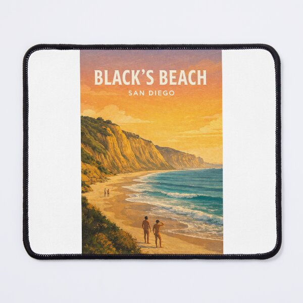 Item preview, Blacks Beach San Diego Coastal Cliffs and Pacific Shoreline designed and sold by Places On Earth.
