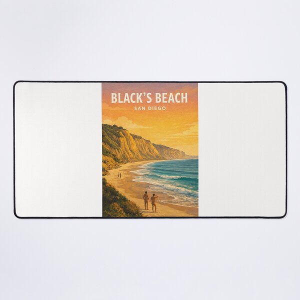 Item preview, Blacks Beach San Diego Coastal Cliffs and Pacific Shoreline designed and sold by Places On Earth.
