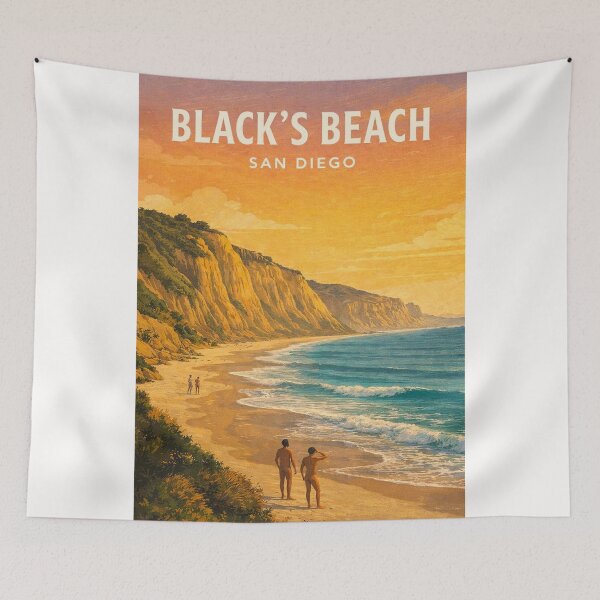 Item preview, Blacks Beach San Diego Coastal Cliffs and Pacific Shoreline designed and sold by Places On Earth.