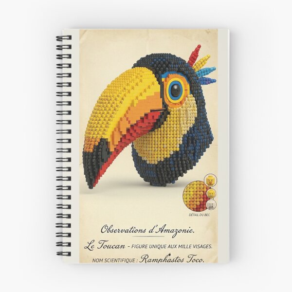 Item preview, Toucan Toco brick portrait designed and sold by PASSION AND FUN WORLD .