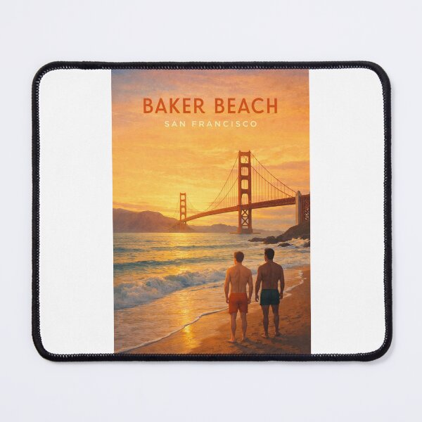 Item preview, Baker Beach San Francisco Golden Gate Bridge Sunset Coast designed and sold by Places On Earth.