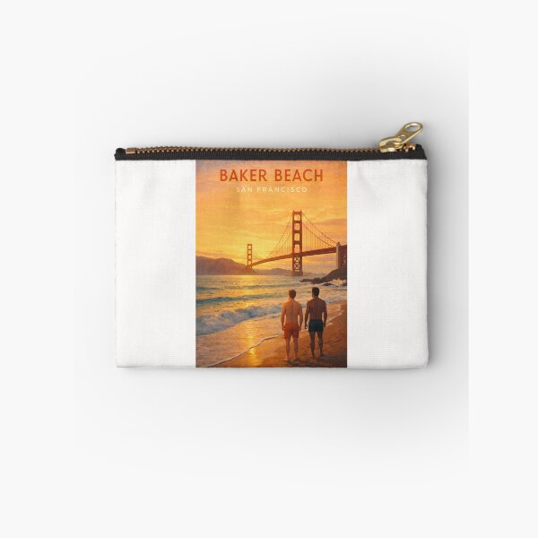 Item preview, Baker Beach San Francisco Golden Gate Bridge Sunset Coast designed and sold by Places On Earth.