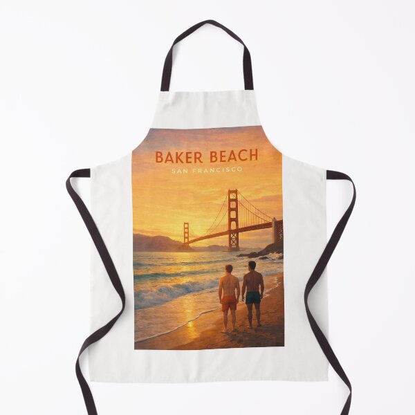 Item preview, Baker Beach San Francisco Golden Gate Bridge Sunset Coast designed and sold by Places On Earth.